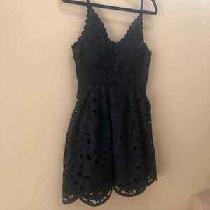 Navy lace dress